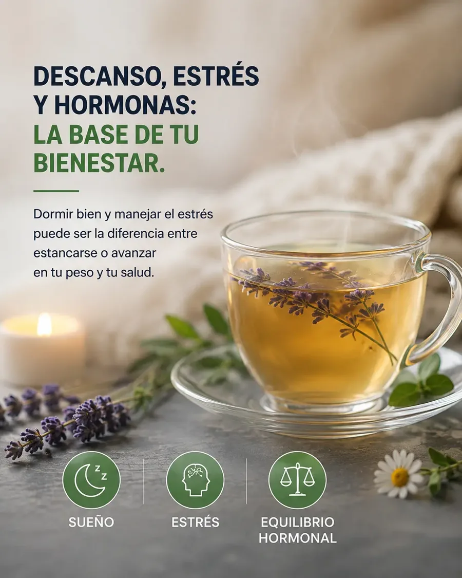 Descanso, estrés y hormonas: la base de tu bienestar
