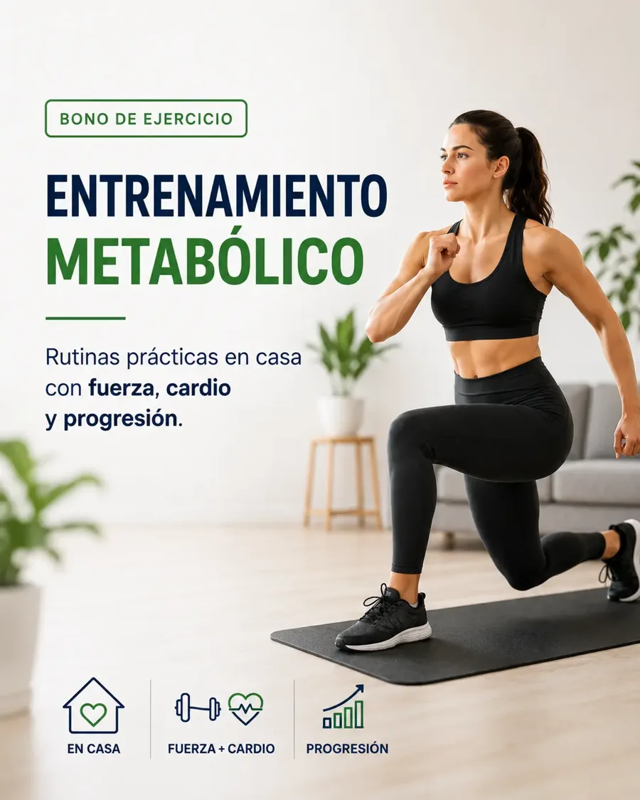 Bono de ejercicio: entrenamiento metabólico en casa