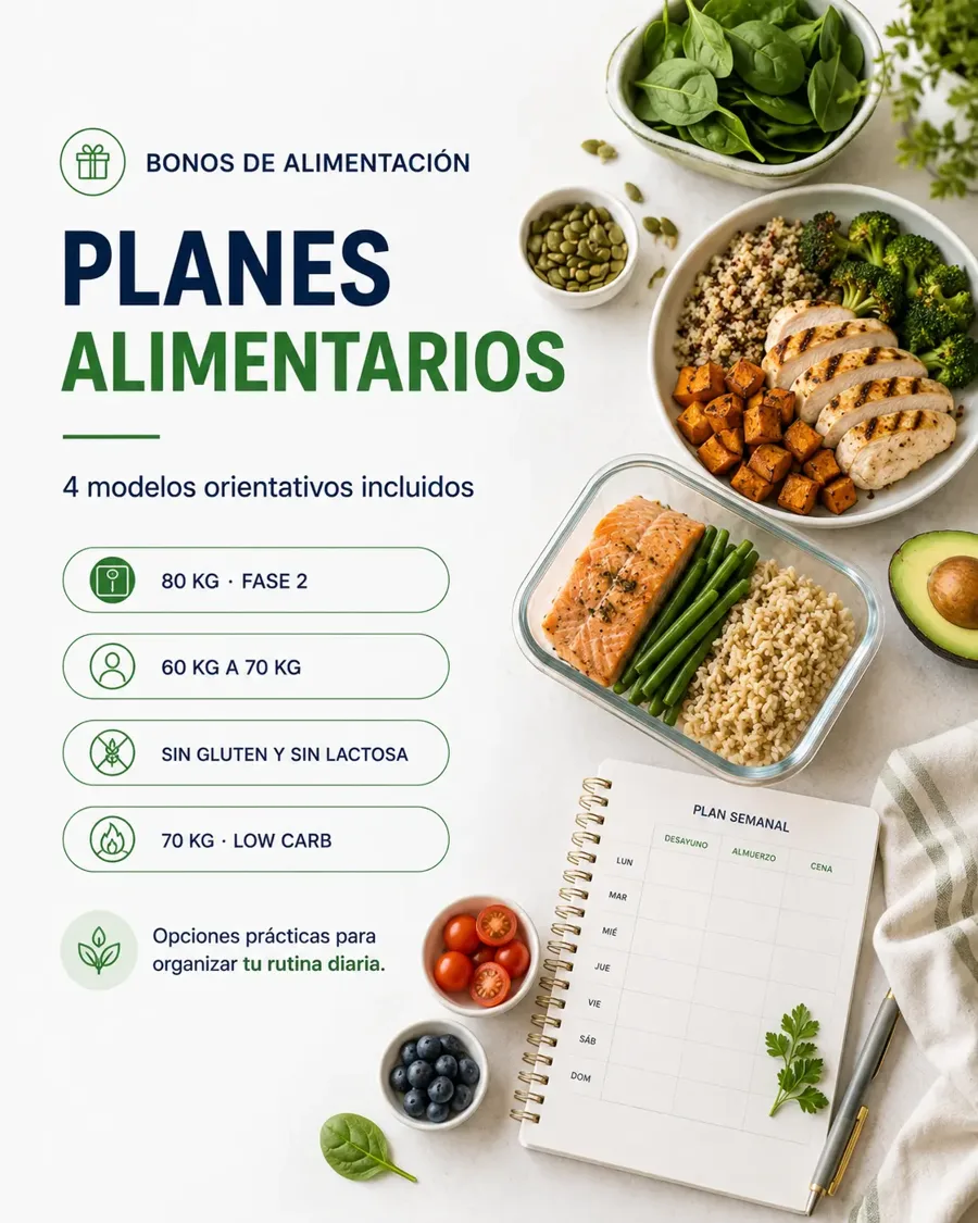 Bonos de alimentación: 4 planes alimentarios orientativos