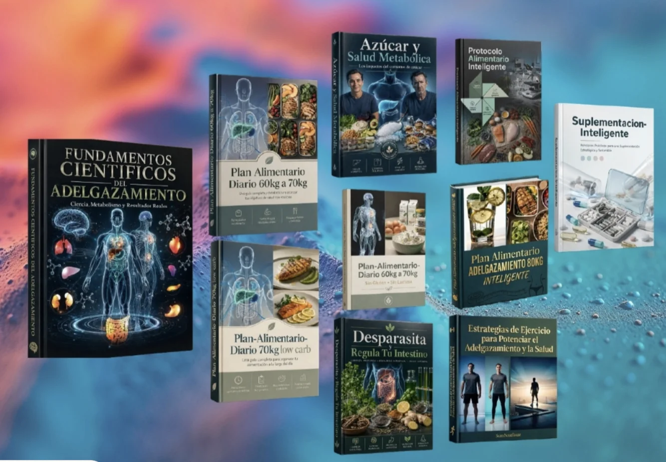 Colección completa: guía principal Fundamentos Científicos del Adelgazamiento + 7 protocolos digitales